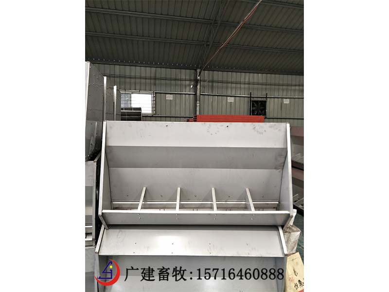 Stainless steel trough for pig